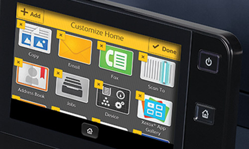 Customized apps user interface