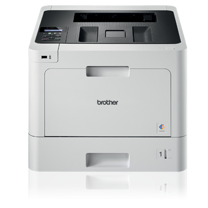 Brother color laser printer with duplex printing and wireless networking front